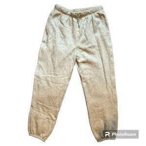 Old Navy Extra High Waisted Vintage Sweatpants, Oatmeal, Medium, NWT